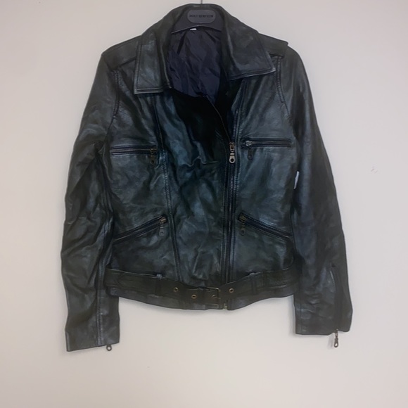 Womens faux leather jacket - Picture 4 of 11